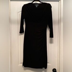 Lauren Ralph Lauren Elegant Black Long Sleeve Dress